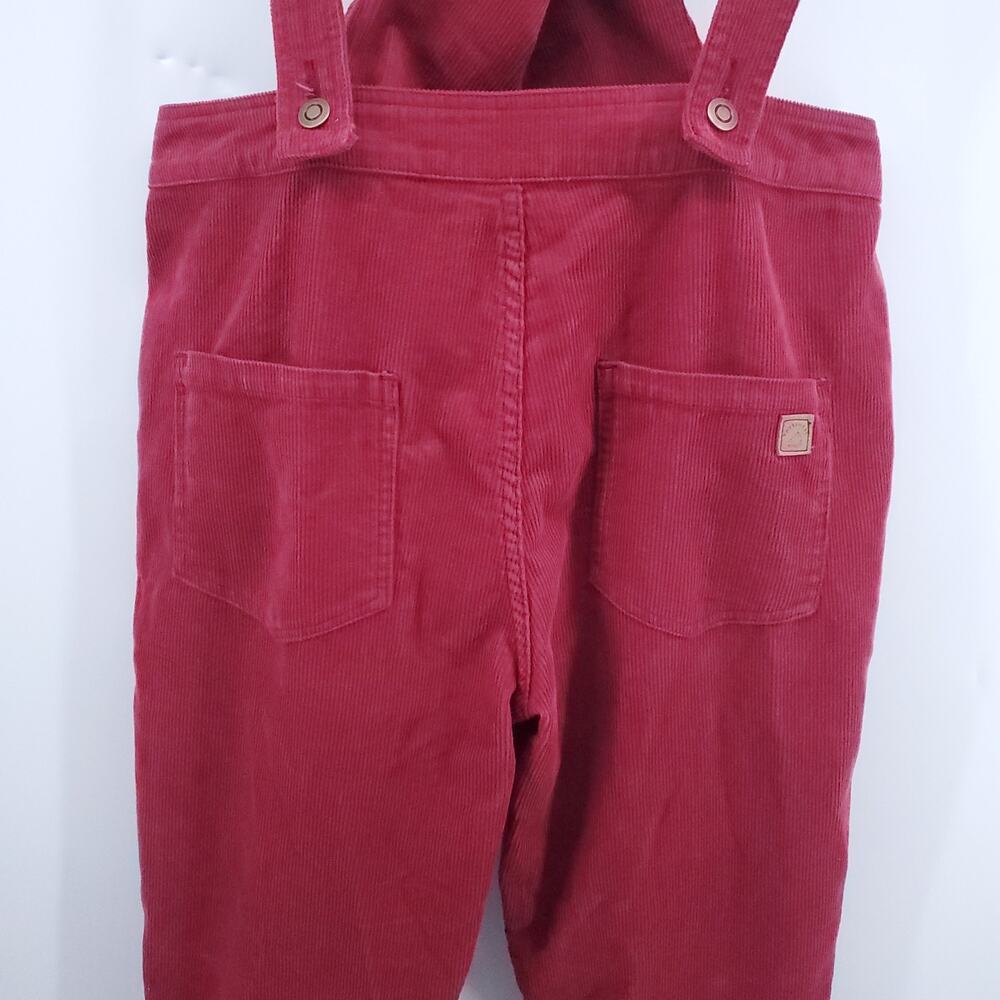 Passengers Red Courduroy Dungarees Overalls CrissCross Straps Button Sides| M - Picture 15 of 16